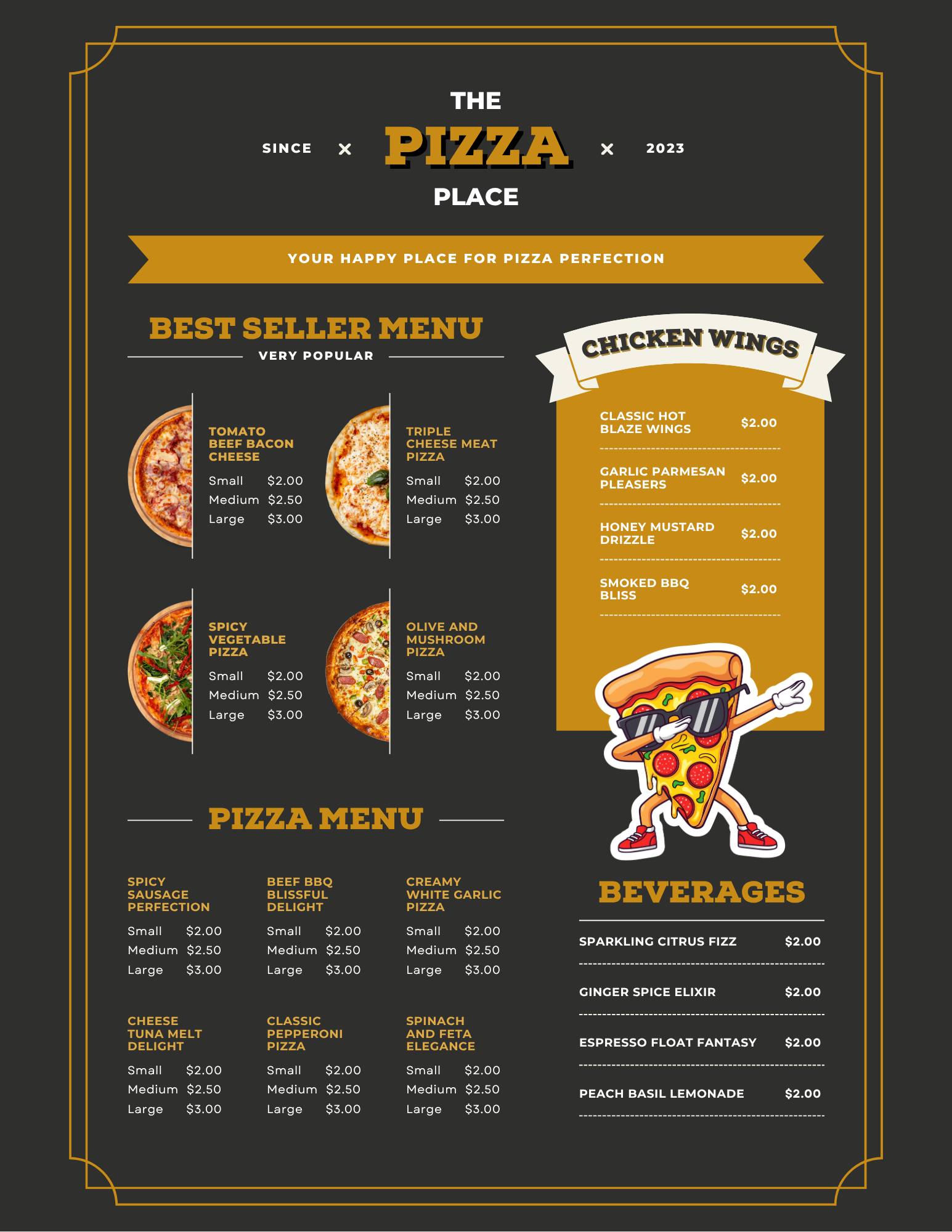 Pizza Place STA Template