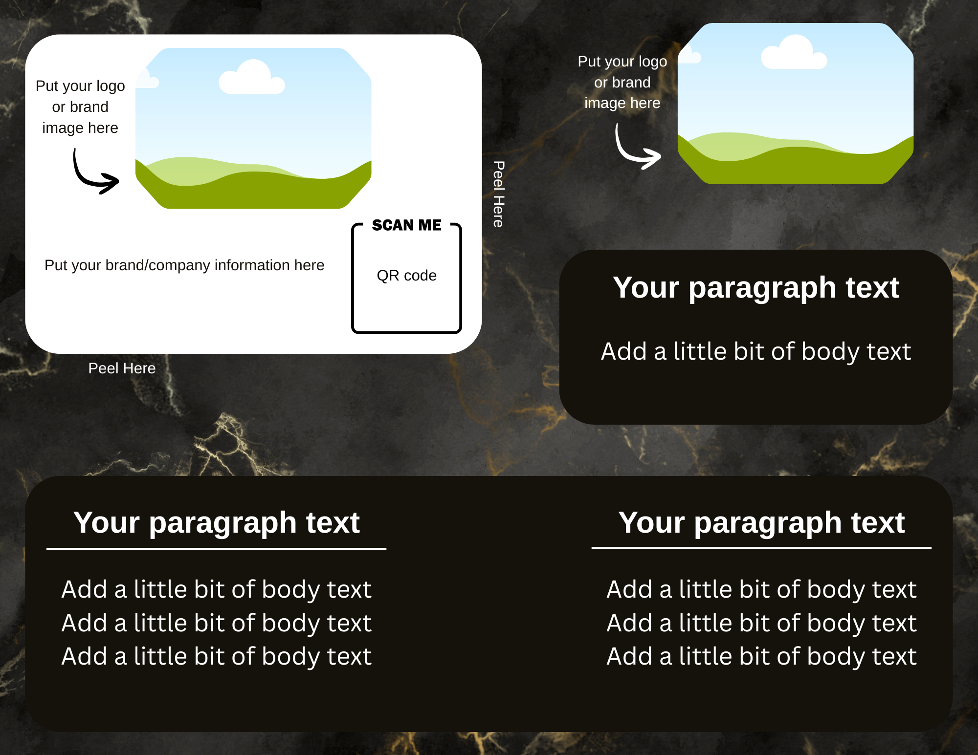 Professional STA Card Template Landscape